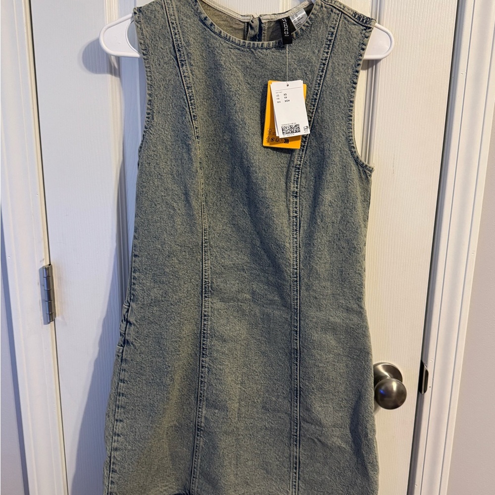 H&M Denim Sheath Mini Dress